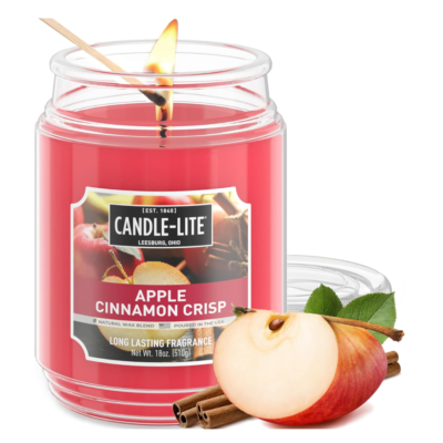 Candle-LITE Scented Candles, Apple Cinnamon Crisp