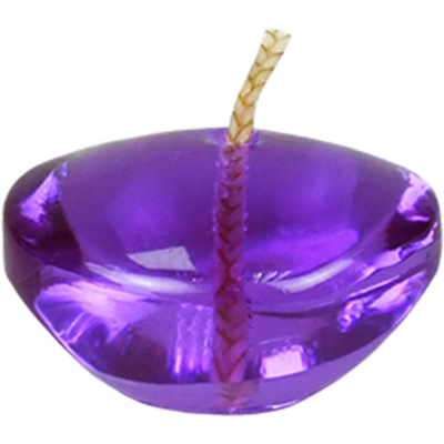 12-Piece Floating Candles, 1.75-Inch, Clear Purple Gel