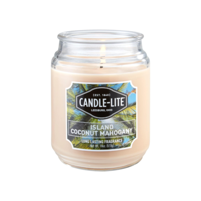 Candle-lite Scented Candles, Island Coconut Mahogany Fragrance